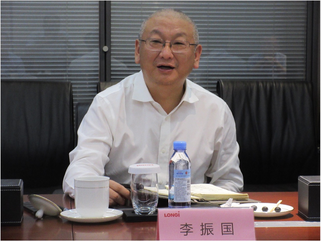 隆基股份总裁李振国讲话我校党委常委,副校长常江讲话隆基氢能中国区