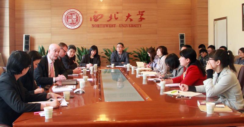 美国驻华大使馆公使衔政务参赞来校交流-西北大学